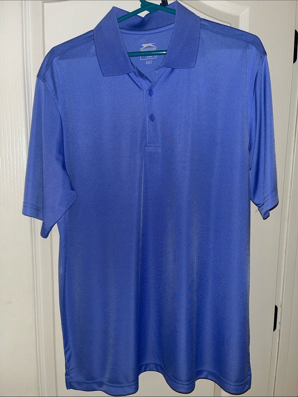 Men's Blue/Lavender Performance Golf Polo by Slazenger